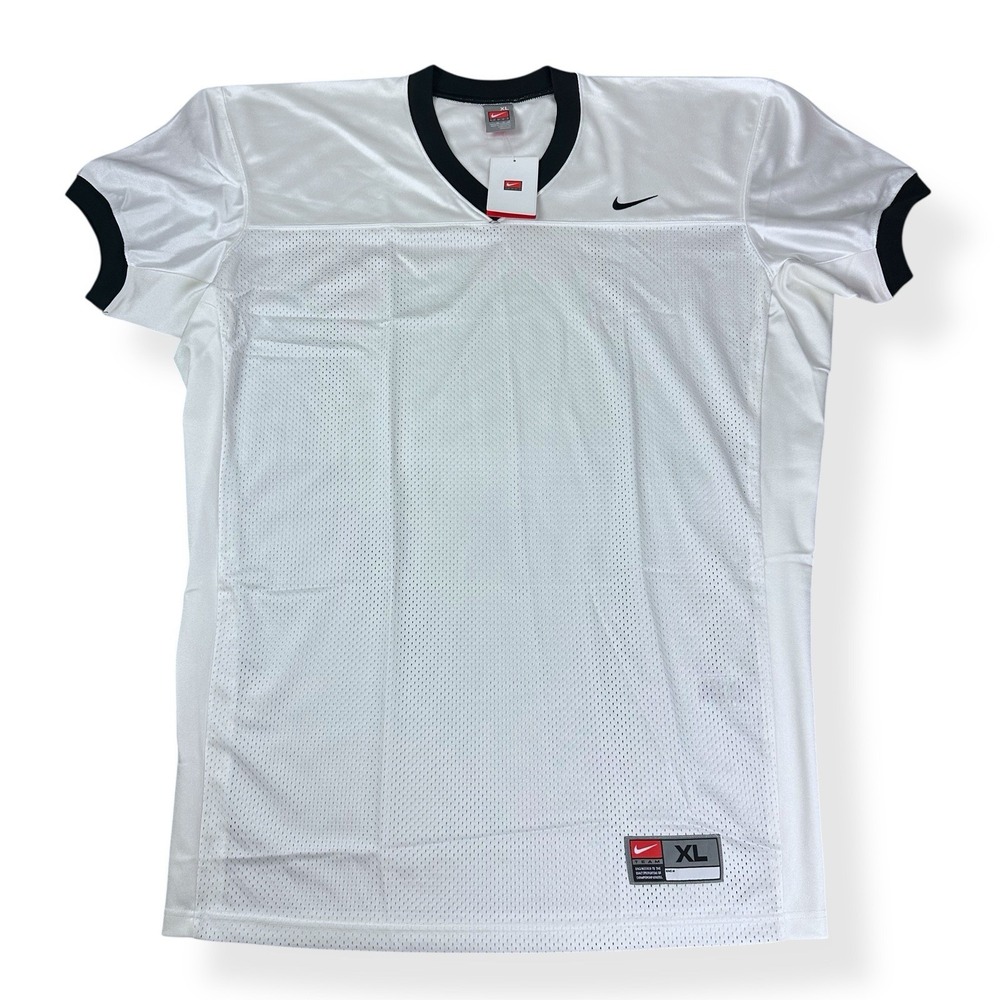 NWT Nike Team Vapor Pro Football Training Jersey Mens Size XL Black White Blank